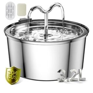 Stainless Steel Water Fountain for Pets